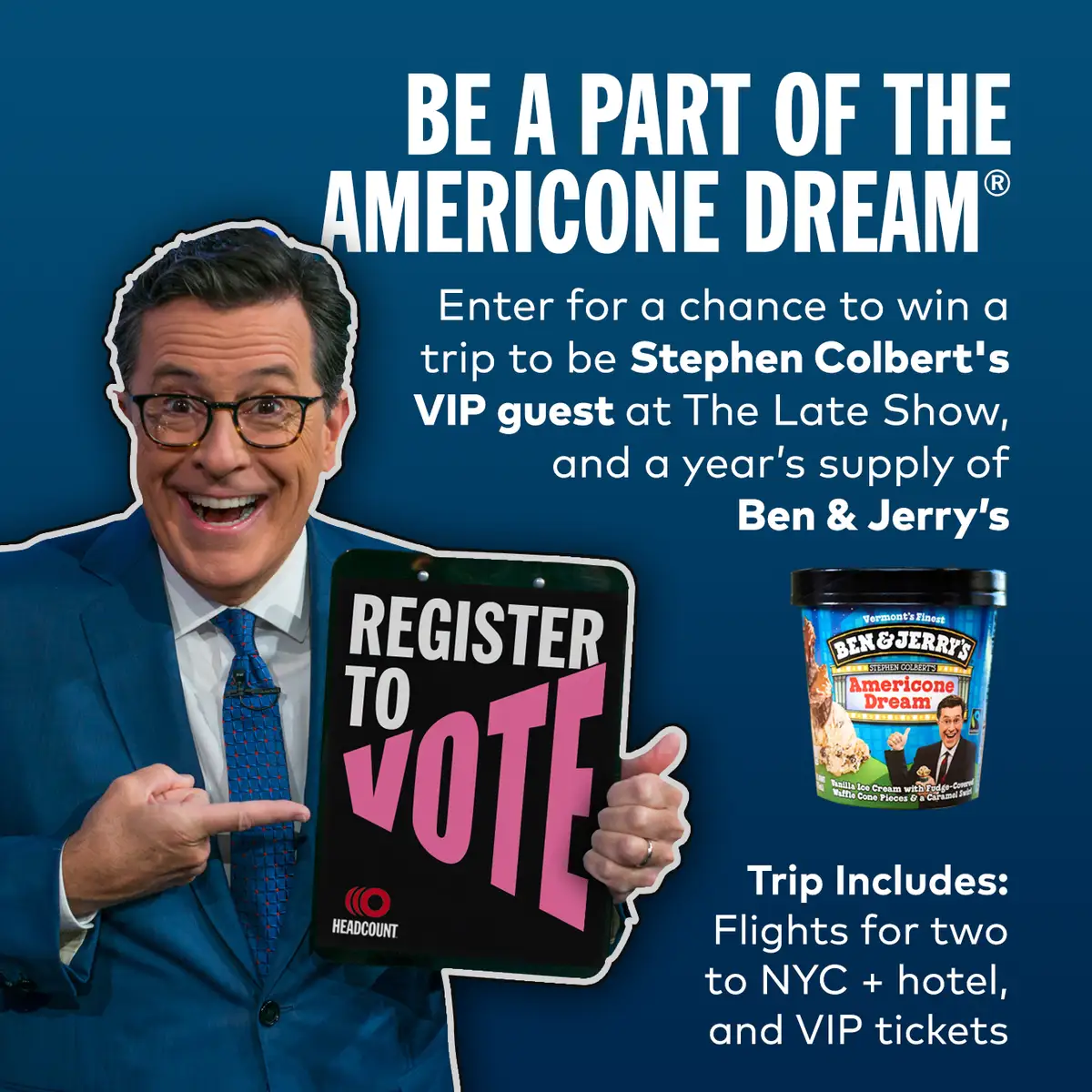 Stephen Colbert x Ben & Jerry's